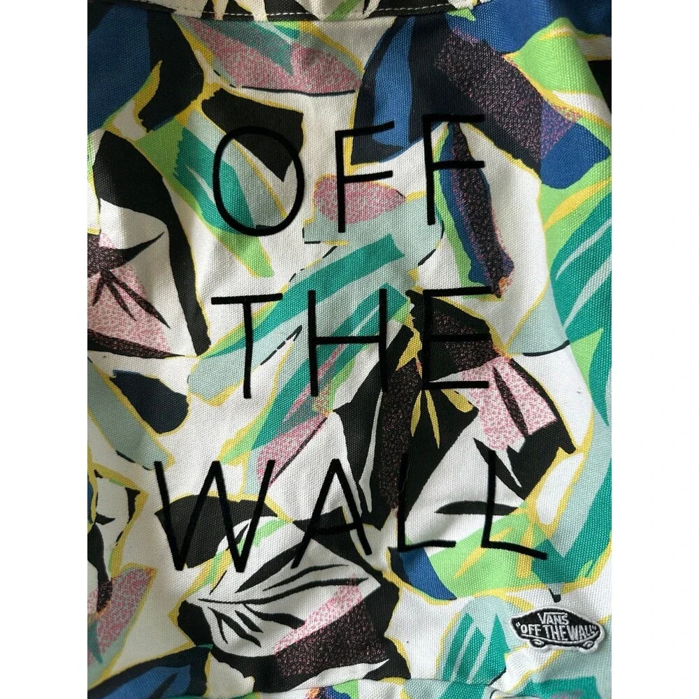 Vans Off The Wall Sea You Later Tropical 100% Cotton Canvas Cinch Sling Bag